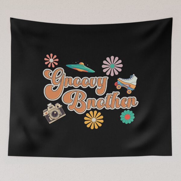 Item preview, Retro Groovy Brother 60s 70s Hippie designed and sold by thecatcouch.