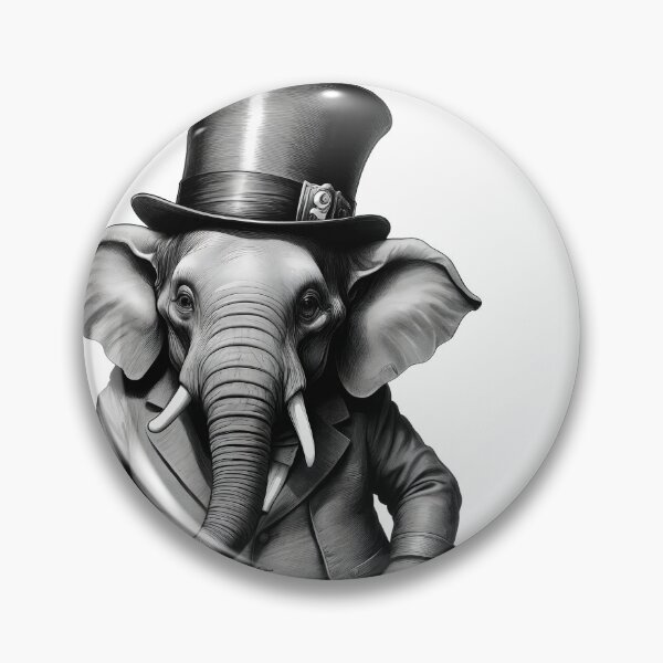 Item preview, Live Slow, Die... Whenever (elephant) designed and sold by LionAround.