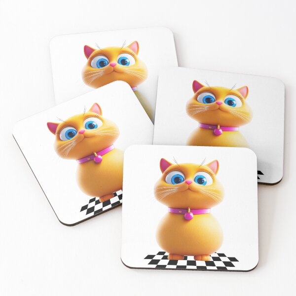 Item preview, My name is Sunny (Illustration de chat orange de style 3D) designed and sold by PixelMuse2024.