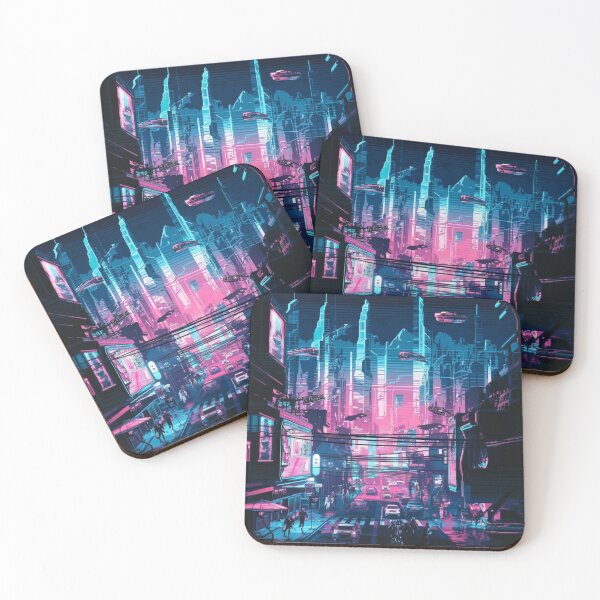 Item preview, Future city pixel art landscape designed and sold by Dospart.