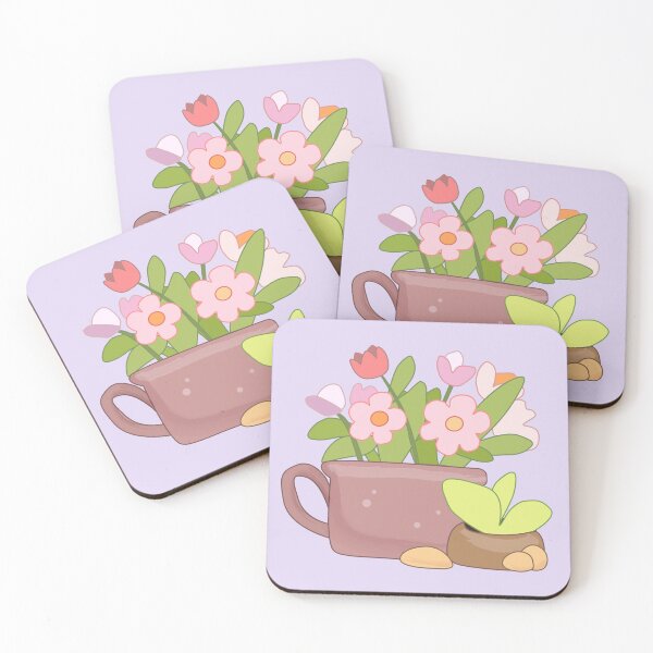 Item preview, Garden flower, cup with flower, cute sticker designed and sold by NatalkaP.