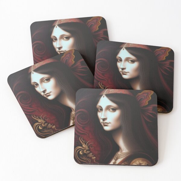 Item preview, Abstract Young Mona Lisa designed and sold by TheDarkWardrobe.
