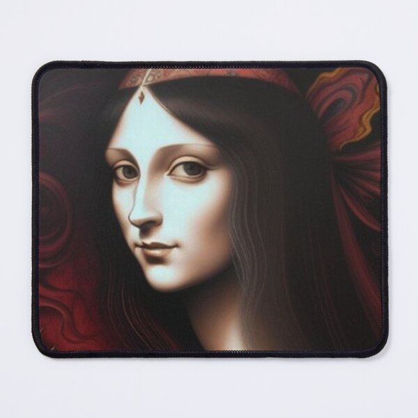 Item preview, Abstract Young Mona Lisa designed and sold by TheDarkWardrobe.