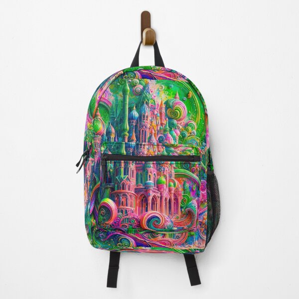 Item preview, Whimsical Fantasy Castle in Vibrant Colors designed and sold by blackhalt.