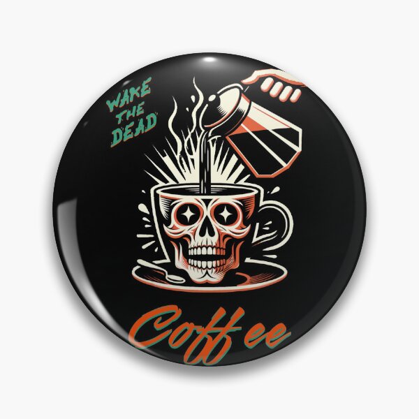Artikelvorschau, Kaffee – Weck die Toten auf! Lustiges Poster im Horror-Stil im Vintage-Stil für Kaffeeliebhaber (und die, die todmüde sind!) entworfen und verkauft von geetarv.