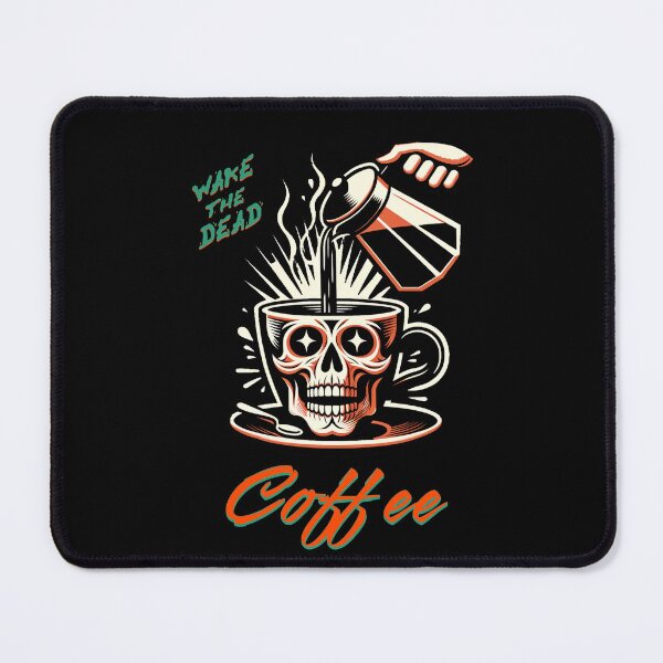 Item preview, Coffee - Wake The Dead! Funny, horror-themed and vintage-style poster for coffee lovers (and the bone tired!) designed and sold by geetarv.