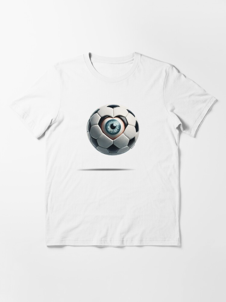 Thumbnail 3 of 7, Essential T-Shirt, Eye Love Soccer designed and sold by zeeteezofficial.