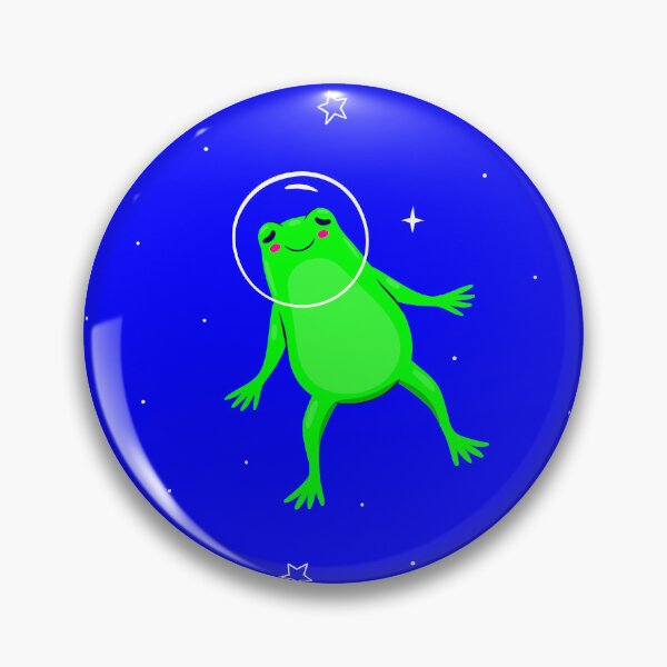 Item preview, funny astronaut frogs space blue designed and sold by Gossip Rag.