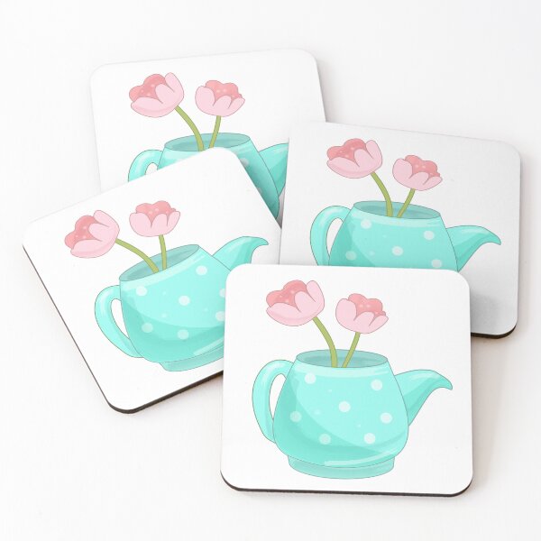 Item preview,  Flowers in kettle, tulip, nature, botanical, cute planner sticker designed and sold by NatalkaP.