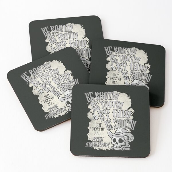 Item preview, Cowboy Advice: Stay Hydrated, Ya' Rootin Tootin Skull! - NightWolfLatte designed and sold by ORuaircDesigns.