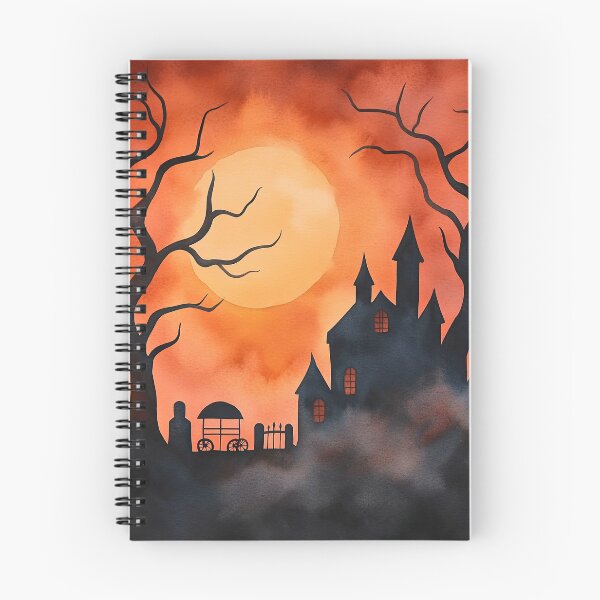 Item preview, Haunted Castle and Graveyard in Fog designed and sold by WPCreator.