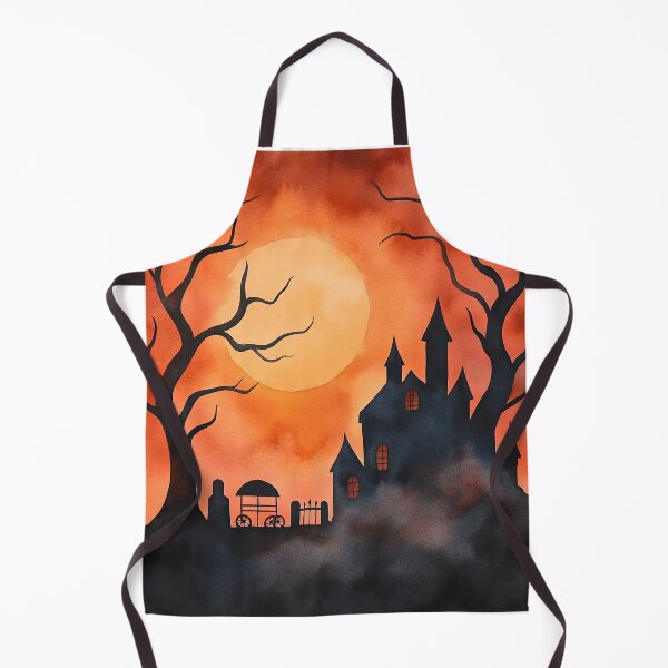 Item preview, Haunted Castle and Graveyard in Fog designed and sold by WPCreator.