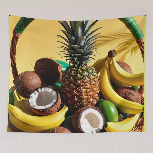 Item preview, Tropical Food Basket with Coconuts designed and sold by laguitan10.
