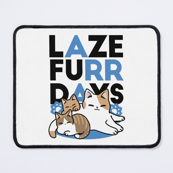 Item preview, Laze Furr Days - Cute Lazy Cats Design designed and sold by Trio-in-Forest.