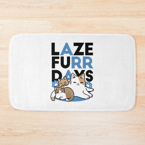 Item preview, Laze Furr Days - Cute Lazy Cats Design designed and sold by Trio-in-Forest.