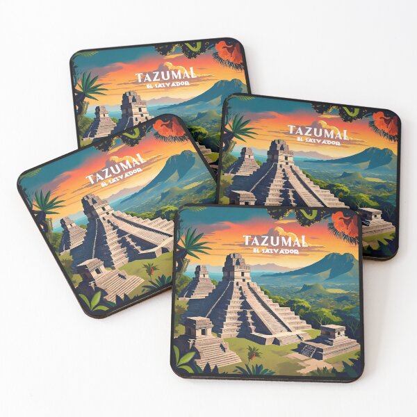 Item preview, Wall  Art El Salvador | Tazumal Travel Vintage Poster designed and sold by kestrada2906.