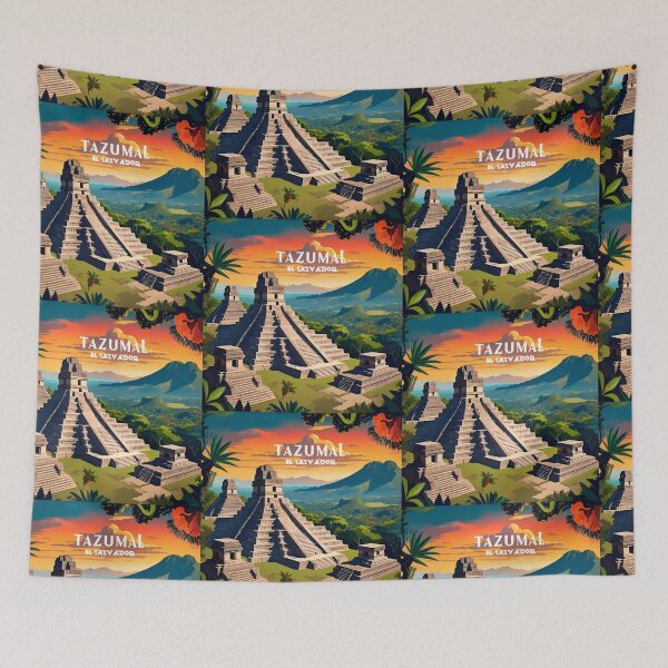 Item preview, Wall  Art El Salvador | Tazumal Travel Vintage Poster designed and sold by kestrada2906.