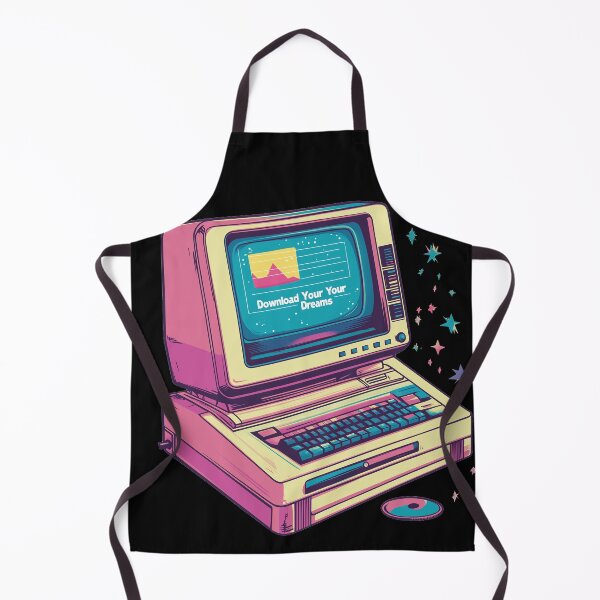 Item preview, Retro Tech Dreams – Vintage Computer Y2K T-Shirt designed and sold by Uniquely4You2.
