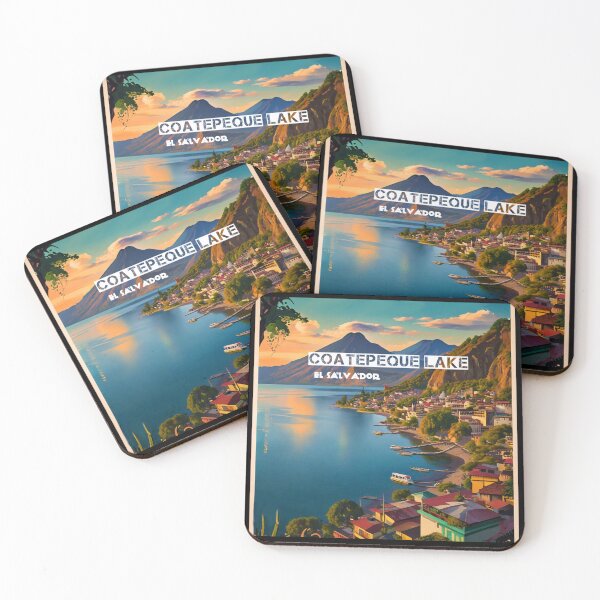 Item preview, Wall  Art El Salvador | Coatepeque Lake Travel Vintage Poster designed and sold by kestrada2906.