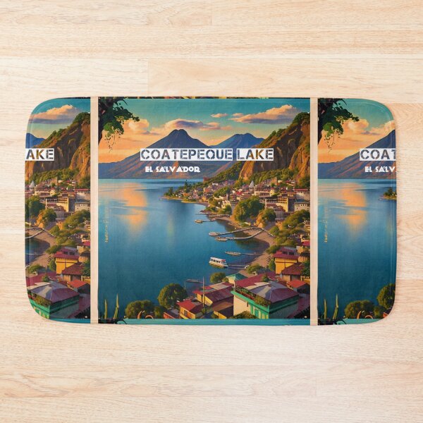 Item preview, Wall  Art El Salvador | Coatepeque Lake Travel Vintage Poster designed and sold by kestrada2906.