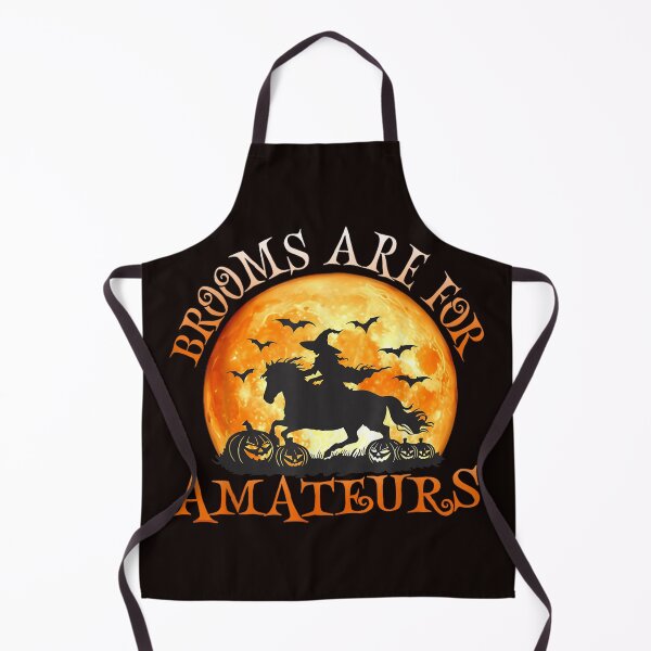 Item preview, Brooms Are For Amateurs Witch Riding Horse Halloween  designed and sold by MythicMosaics.