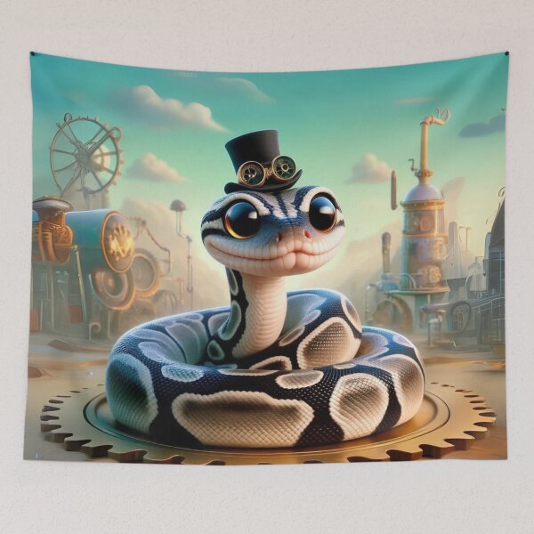 Item preview, Steampunk Axanthic Ball Python designed and sold by Sillytoe.