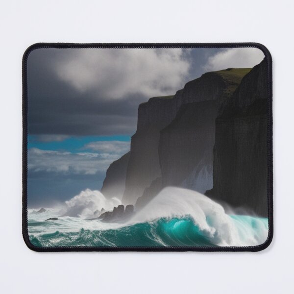 Item preview, Majestic Waves Crashing Against Rocky Cliffs designed and sold by EverydayTrendz.