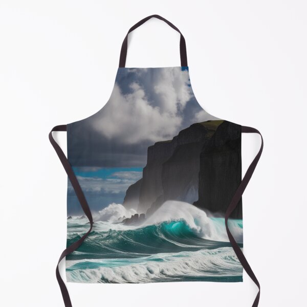 Item preview, Majestic Waves Crashing Against Rocky Cliffs designed and sold by EverydayTrendz.