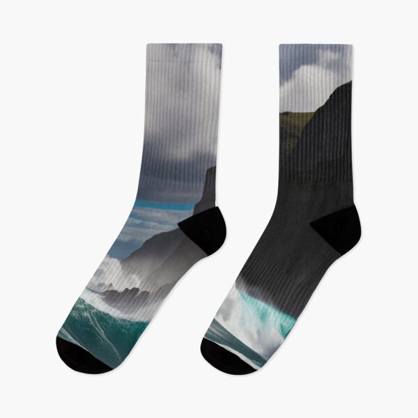 Item preview, Majestic Waves Crashing Against Rocky Cliffs designed and sold by EverydayTrendz.