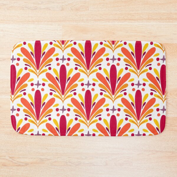 Item preview, Sparkling fireworks flourishes - red and orange designed and sold by Home Cyn Home.
