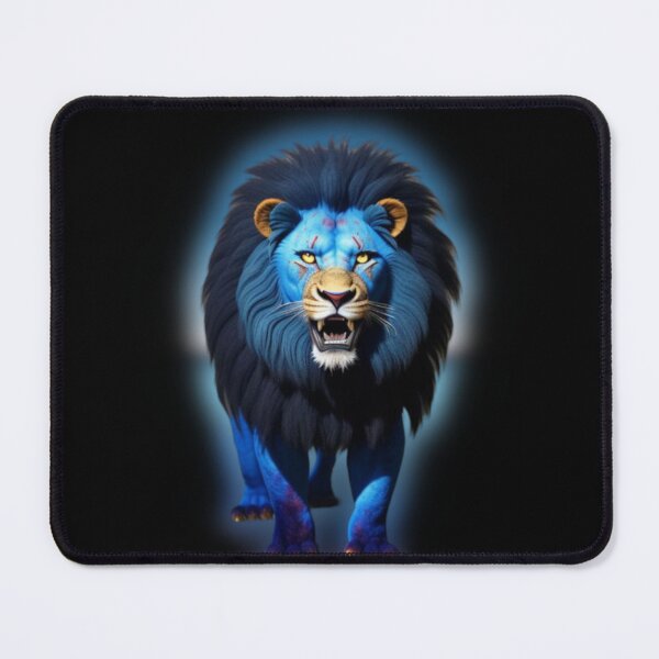 Item preview, blue lion designed and sold by LevonsCrazyArt.