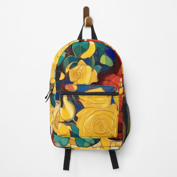 Item preview, Klimt Yellow Roses in a Red Vase designed and sold by Vicky Brago-Mitchell®.