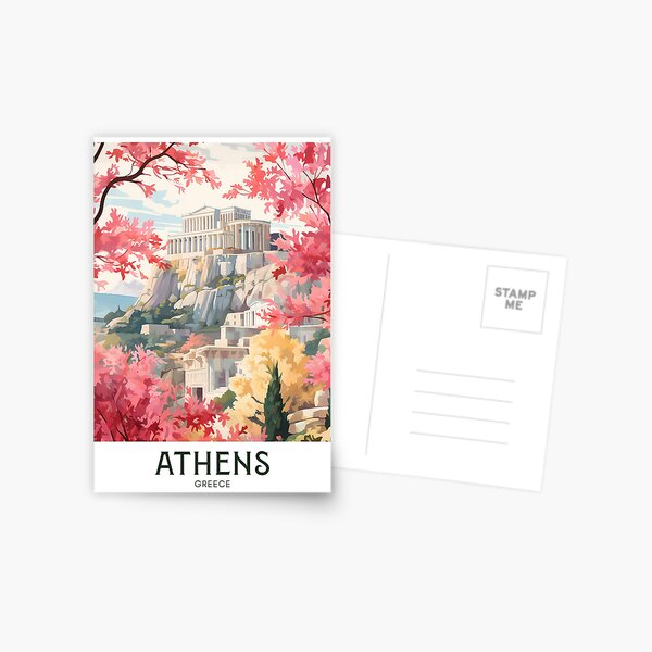 Item preview, Athens, Greece Travel Poster designed and sold by ArtHausPrint.