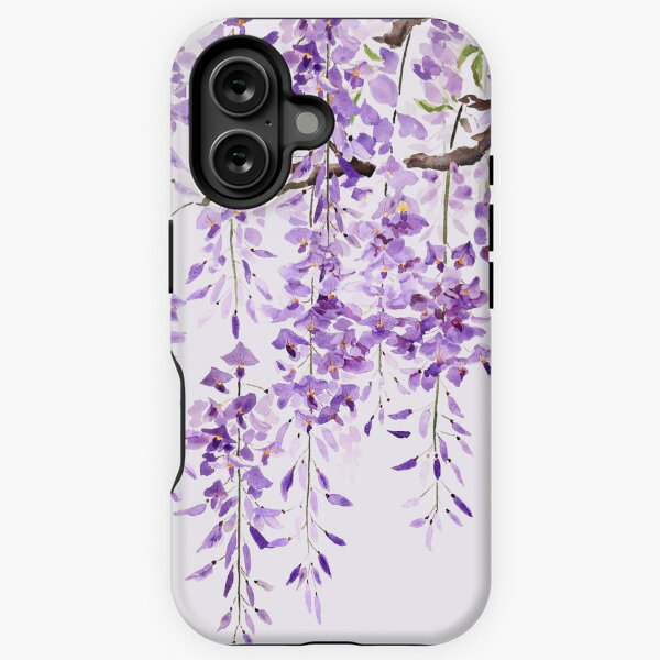 Item preview, hand painted purple wisteria in bloom 2024 2 designed and sold by ColorandColor.