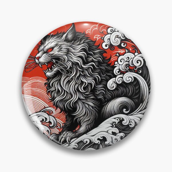 Item preview, Catzilla Cat Japanese Art Funny designed and sold by Bankza.