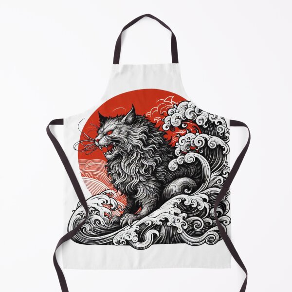 Item preview, Catzilla Cat Japanese Art Funny designed and sold by Bankza.