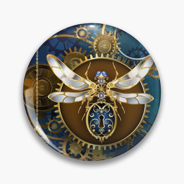 Item preview, Mechanical insect on blue background designed and sold by Blackmoon9.
