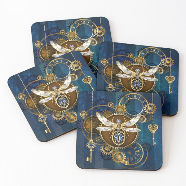 Item preview, Mechanical insect on blue background designed and sold by Blackmoon9.