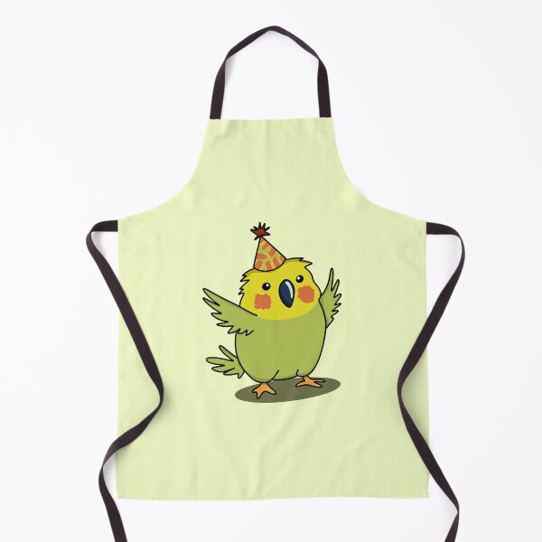 Item preview, Budgie Wearing a Birthday Hat designed and sold by AnthroTales.