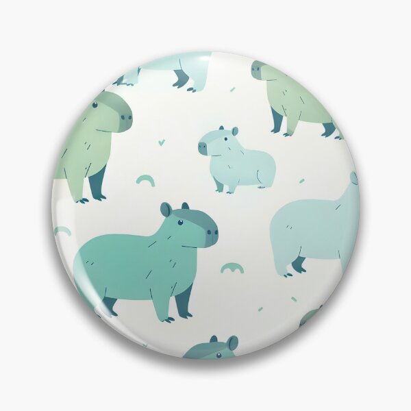 Item preview, Capricious Capybaras Pattern designed and sold by wuttichaikml.