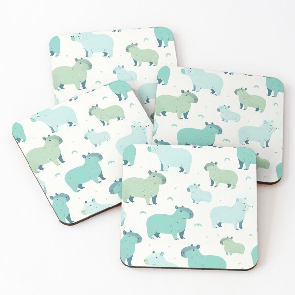 Item preview, Capricious Capybaras Pattern designed and sold by wuttichaikml.