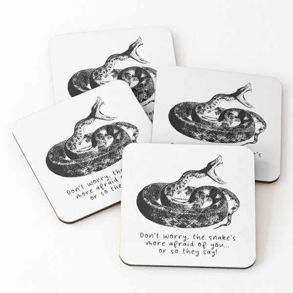 Item preview, Don't worry, the snake's more afraid of you... or so they say! #SnakeLover #SnakeMeme designed and sold by Anna Halasek.