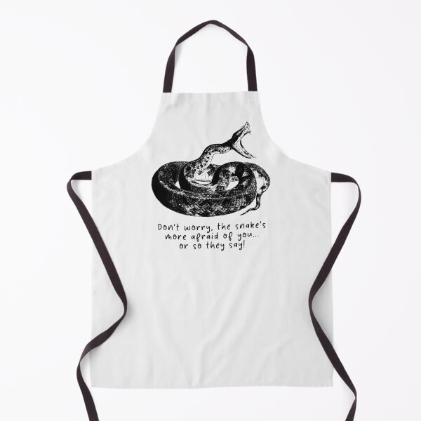 Item preview, Don't worry, the snake's more afraid of you... or so they say! #SnakeLover #SnakeMeme designed and sold by Anna Halasek.