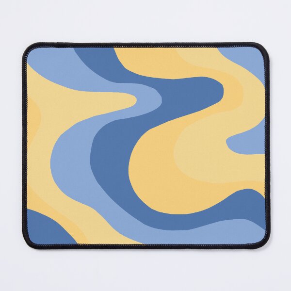 Item preview, Cottage Blue and Yellow Abstract designed and sold by Sharon Schwalbe.