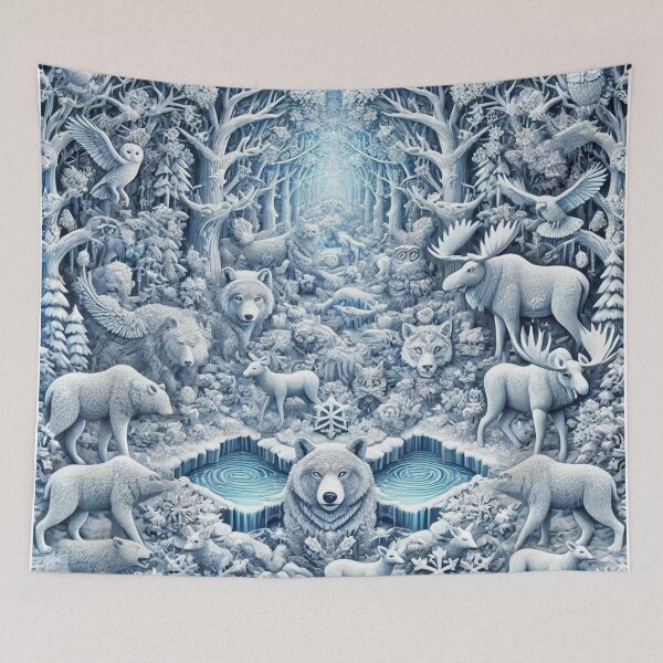 Item preview, Frozen Wilderness: Enchanted Snowstorm Forest designed and sold by Meta2Physical.