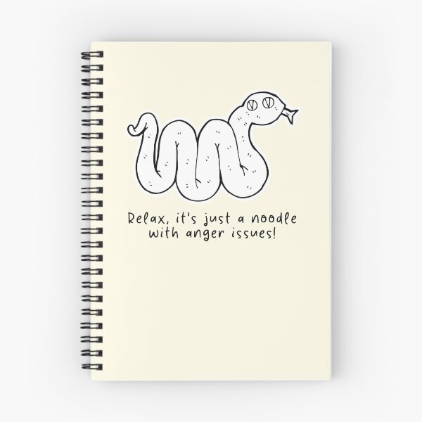 Item preview, Relax, it's just a noodle with anger issues! #SnakeLover #SnakeMeme designed and sold by Anna Halasek.