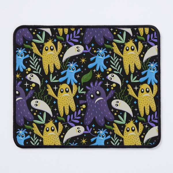 Item preview, The cute little ghost pattern - purple and yellow designed and sold by Kaushlydraw.