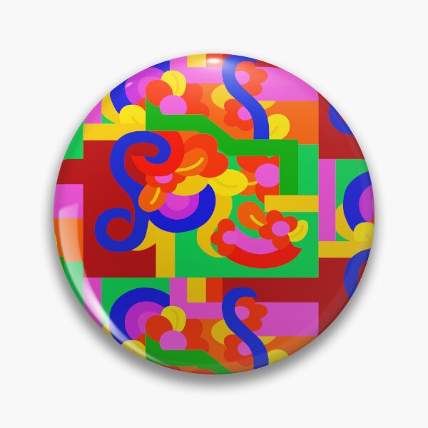 Item preview, Bright Geometric in Fruit Punch Colors designed and sold by Sharon Schwalbe.