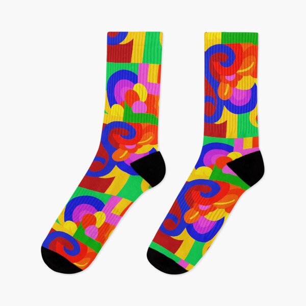 Item preview, Bright Geometric in Fruit Punch Colors designed and sold by Sharon Schwalbe.