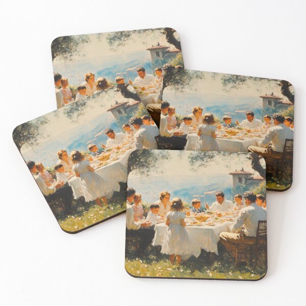 Item preview, Family dinner 01 designed and sold by EnjoyDigitalArt.